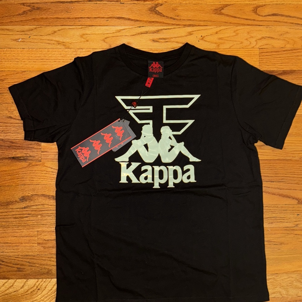 Kappa Faze clan collab black T Shirt Small